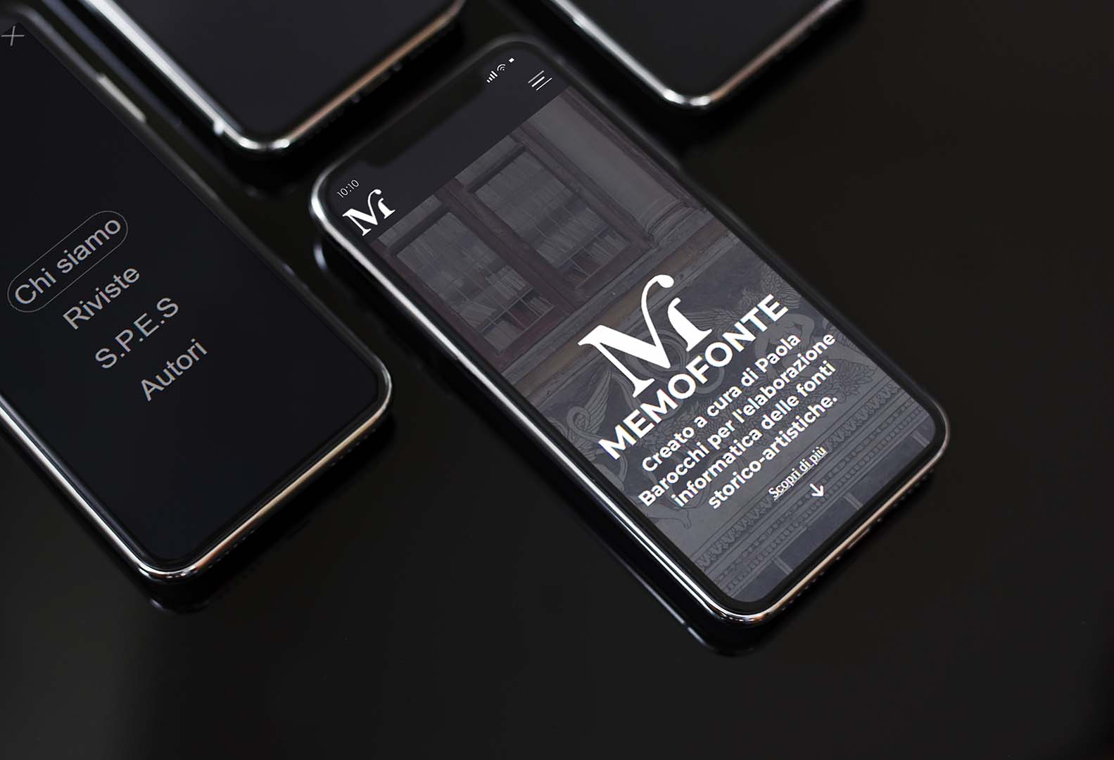 Foto grande sito web mockup fondazione Memofonte